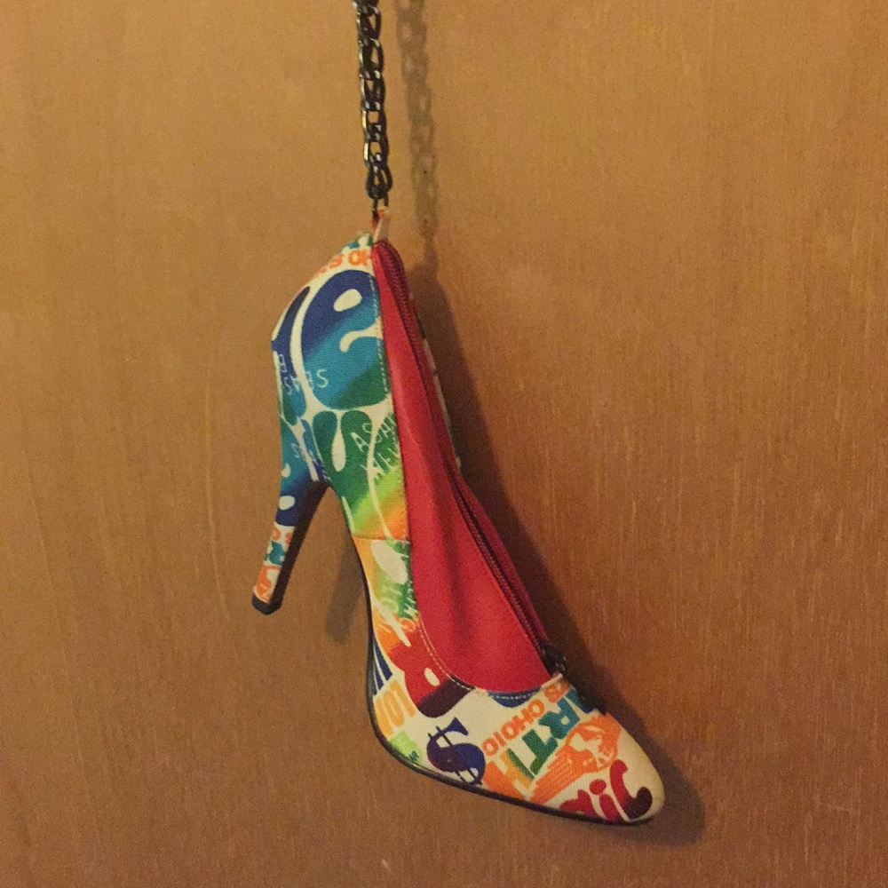 One-of-a-kind high heel bag